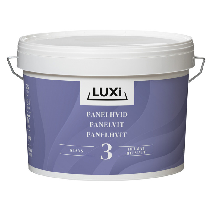 Panelhvit ekstra hvit 2,5 liter - Luxi